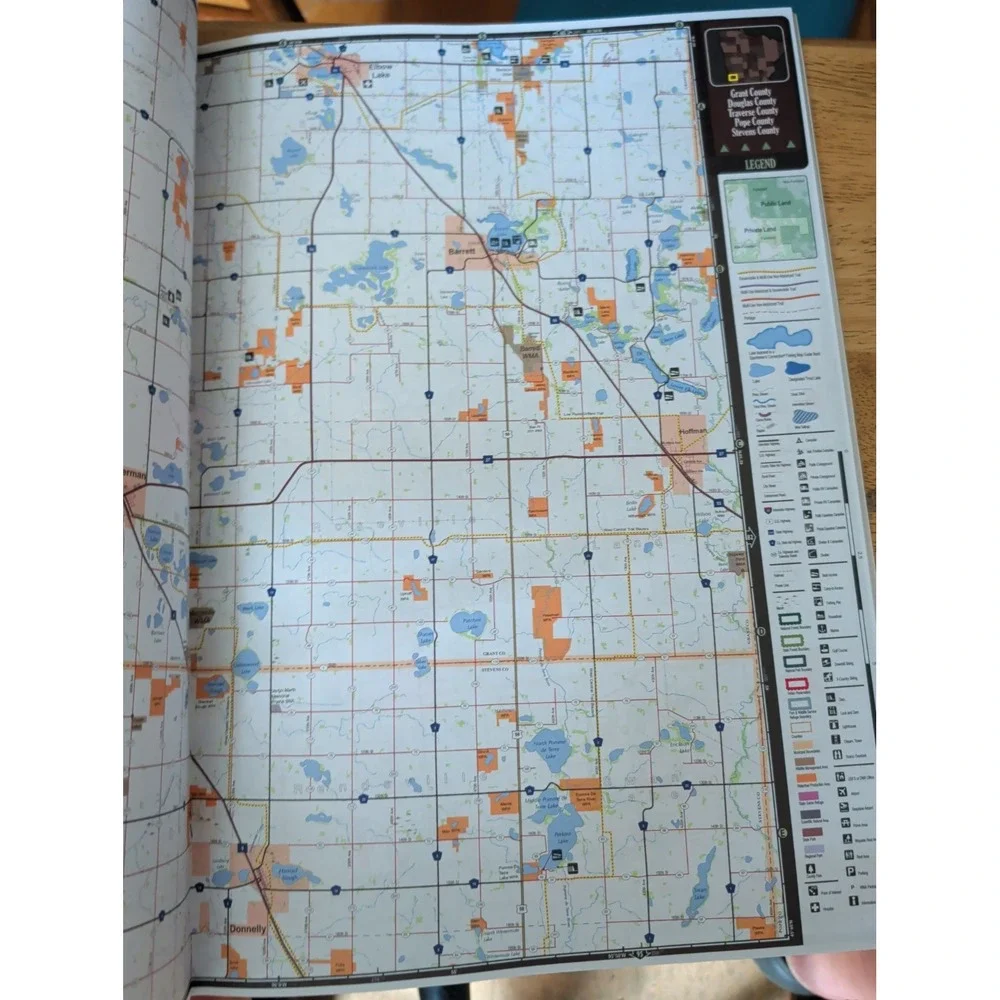 Central & Northwest Minnesota All Outdoors Atlas by Sportsman's Connection VG
